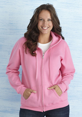 LADIES FULL ZIP SWEAT HOODIE