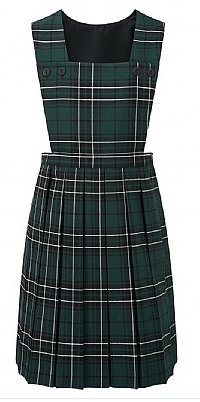 Goldington Green Academy Tartan Pinafore (Bottle/Multi) (112026)