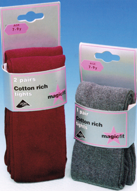MAGICFIT COTTON/LYCRA SOFT TIGHTS (TWIN-PACK)