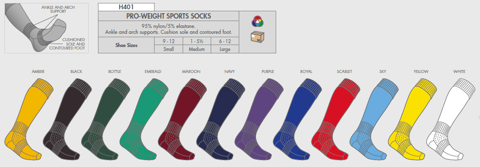 Pro-Weight Sports Socks