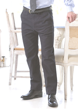 65/35 FLAT FRONTED CHINO TROUSERS