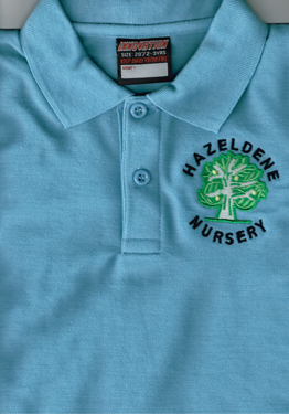 Hazeldene Nursery Polo Shirt - Sky