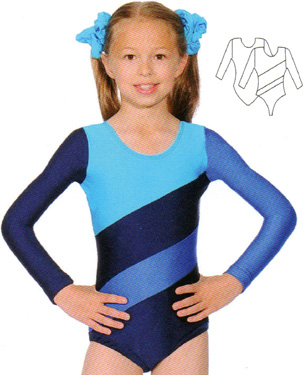 LONG SLEEVE LOW CUT LEOTARD