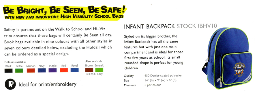 Hi-Viz Infants Backpack