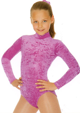 VELOUR TURTLE NECK LEOTARD