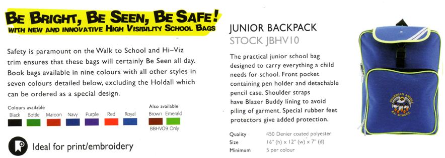 Hi-Viz Junior Backpack