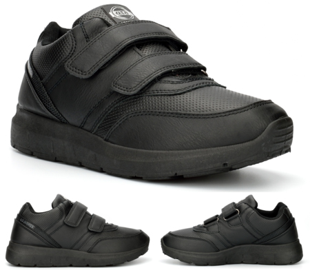 US BRASS MENS DOUBLE VELCRO SHOES