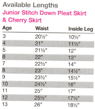 TRUTEX JUNIOR STITCH DOWN PLEAT SKIRT