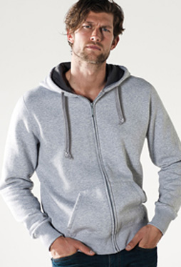 HEAVY FULL ZIP CONTRAST HOODY