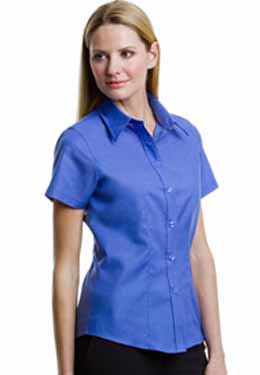 KUSTOM KIT LADIES TAILORED FIT WORKWEAR SHORT SLEEVE SHIRT