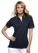 KUSTOM KIT LADIES CONTRAST TIPPED POLO - KK706