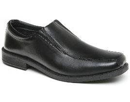 TOUGHEES BOYS LEATHER UPPER PULL ON SCHOOL SHOES           sale     