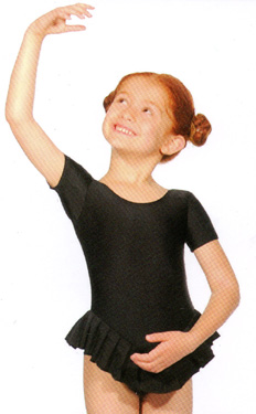 SHORT SLEEVED FRILL LEOTARD