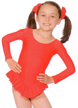 LONG SLEEVED FRILL LEOTARD