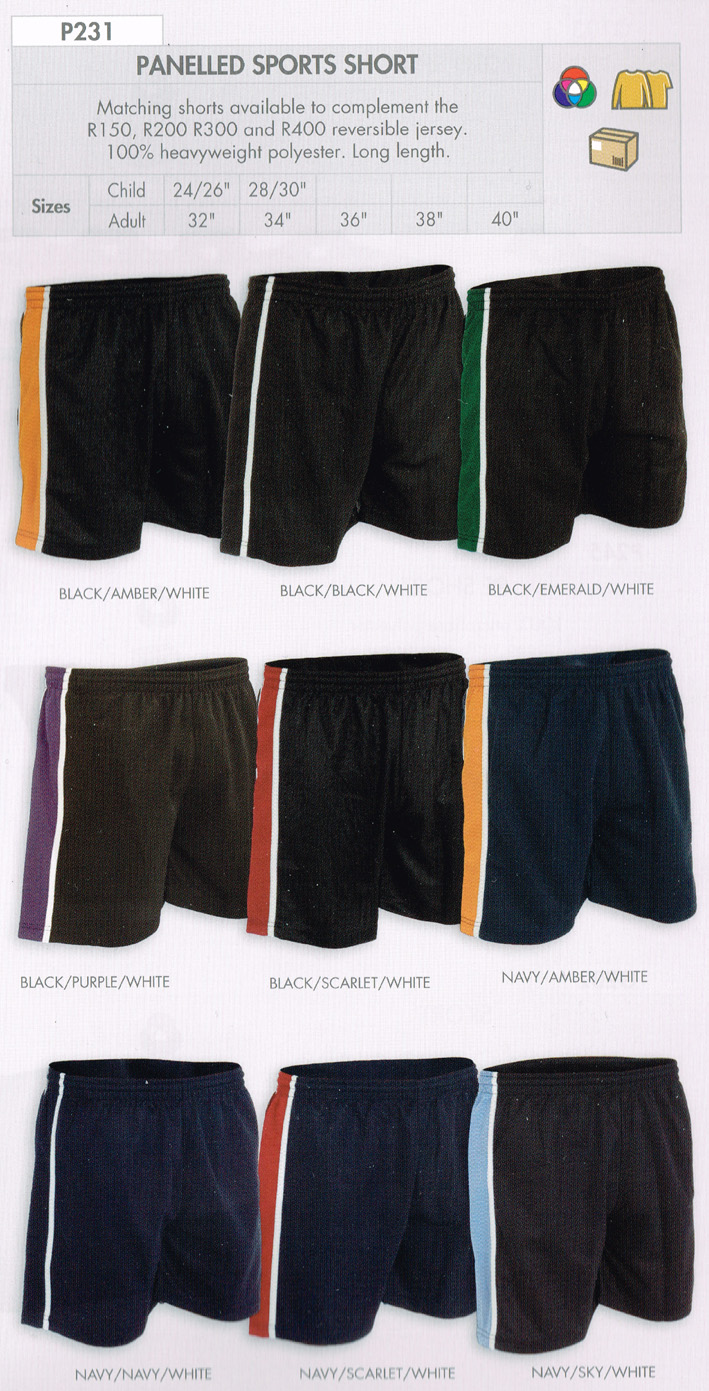 Panelled Sports Short