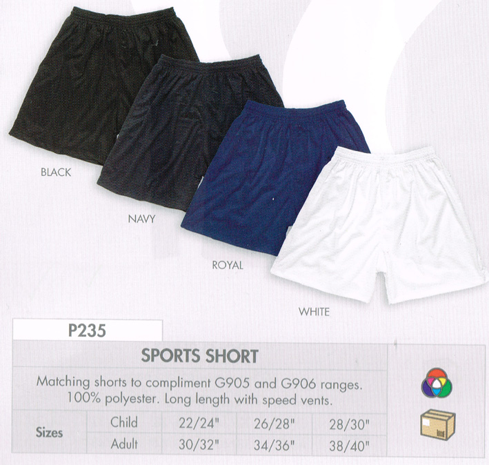 Mat Polyester Sports Short