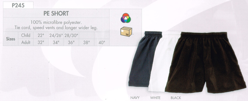 Microfibre Polyester PE Shorts