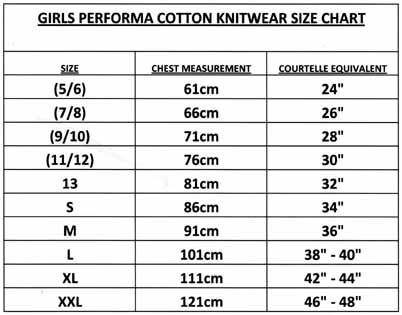 Girls light weight cotton knitted pullover