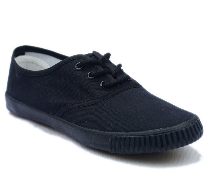 PLIMSOLL (lace up) BLACK           REDUCED     