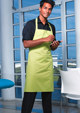 PREMIER COLOURS COLLECTION BIB APRON WITH POCKET