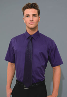 MENS SHORT SLEEVE POPLIN SHIRT