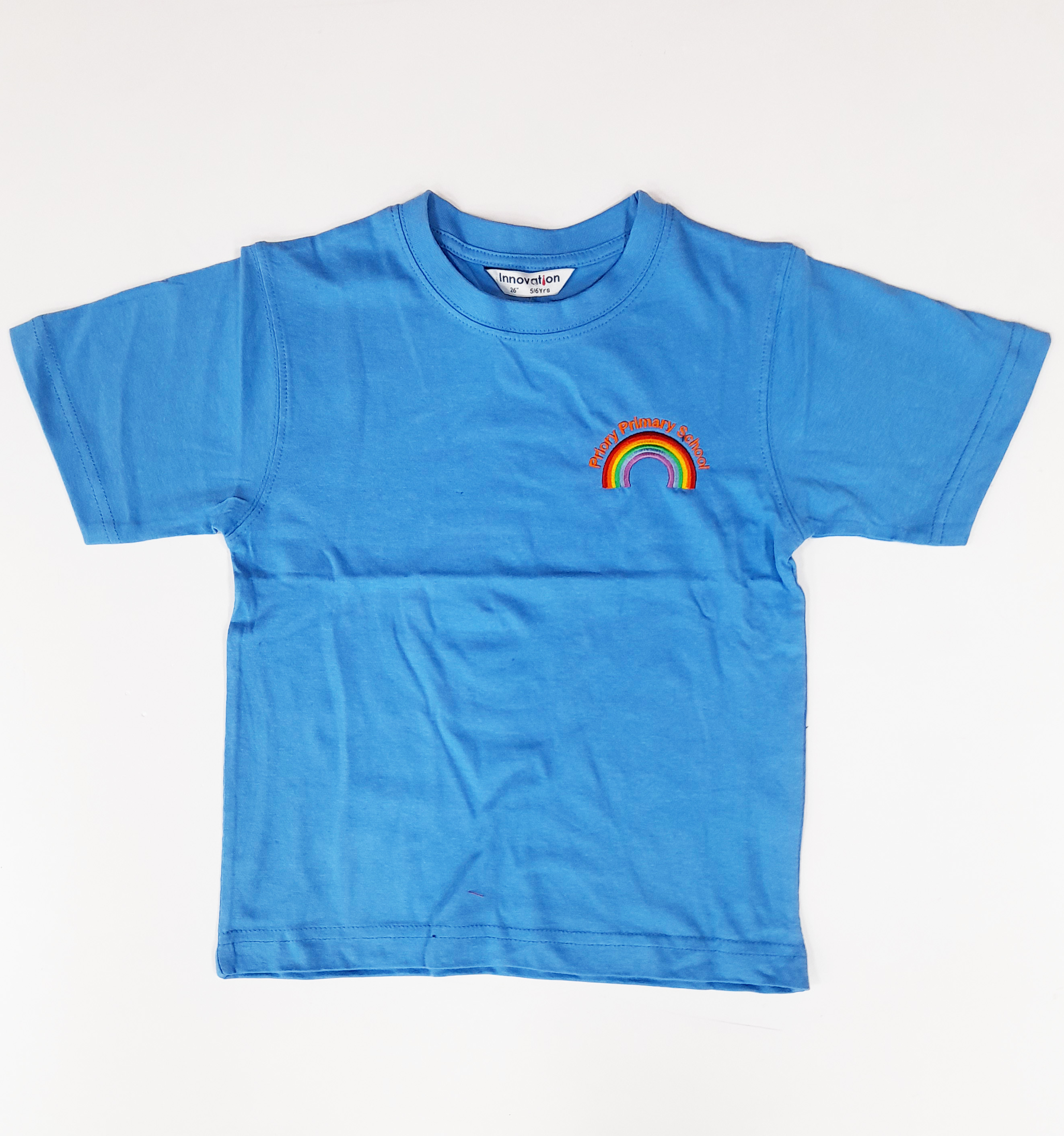 Priory School PE T-Shirt (Sky)