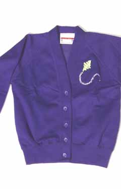 Putnoe Primary Sweat Cardigan (Purple)