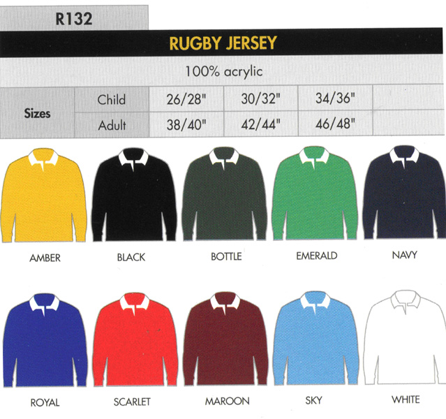 Self-Colour Rugby Jersey 