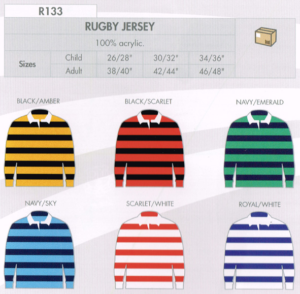 Horizontal Stripe Rugby Jersey 