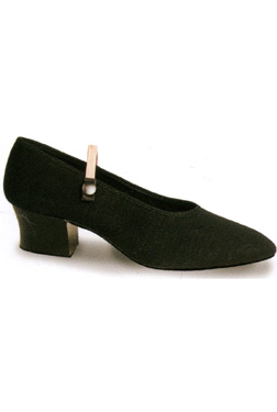 CUBAN HEEL CANVAS SHOE