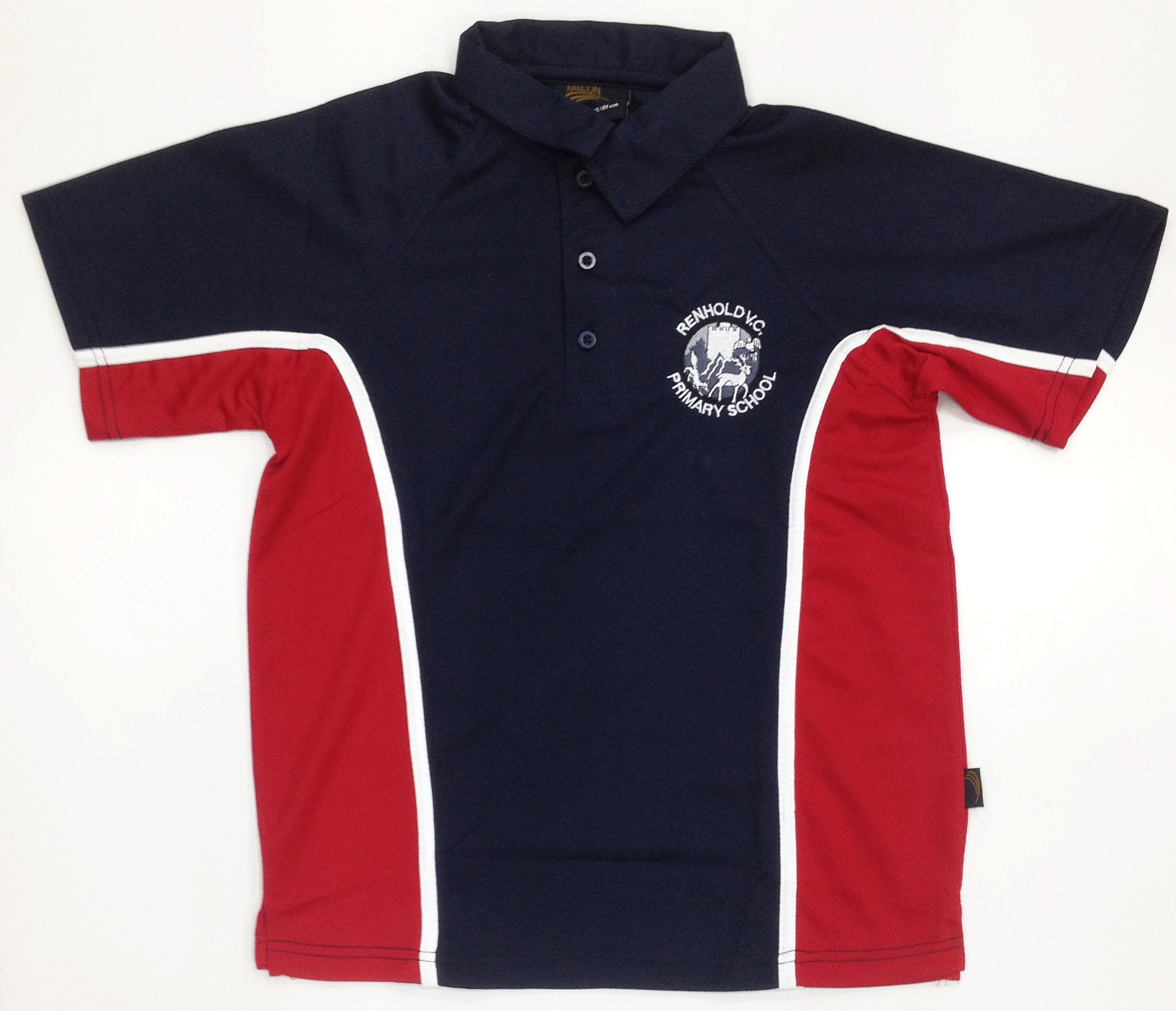 Renhold Primary Sports Polo (Navy/Red)