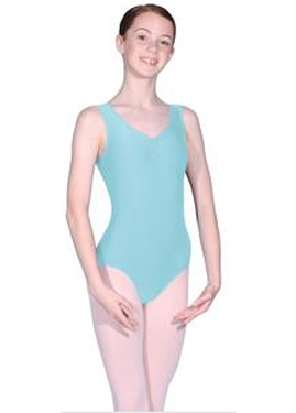 SLEEVELESS LEOTARD WITH ADJUSTABLE RUCHE