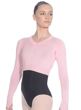 LONG SLEEVED KNITTED CROPPED JUMPER