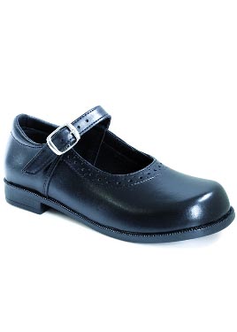 TOUGHEES GIRLS LEATHER UPPER BUCKLE SCHOOL SHOES