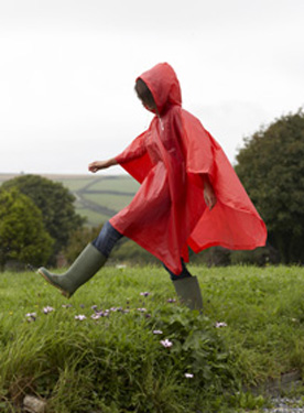 PLASTIC RAIN PONCHO