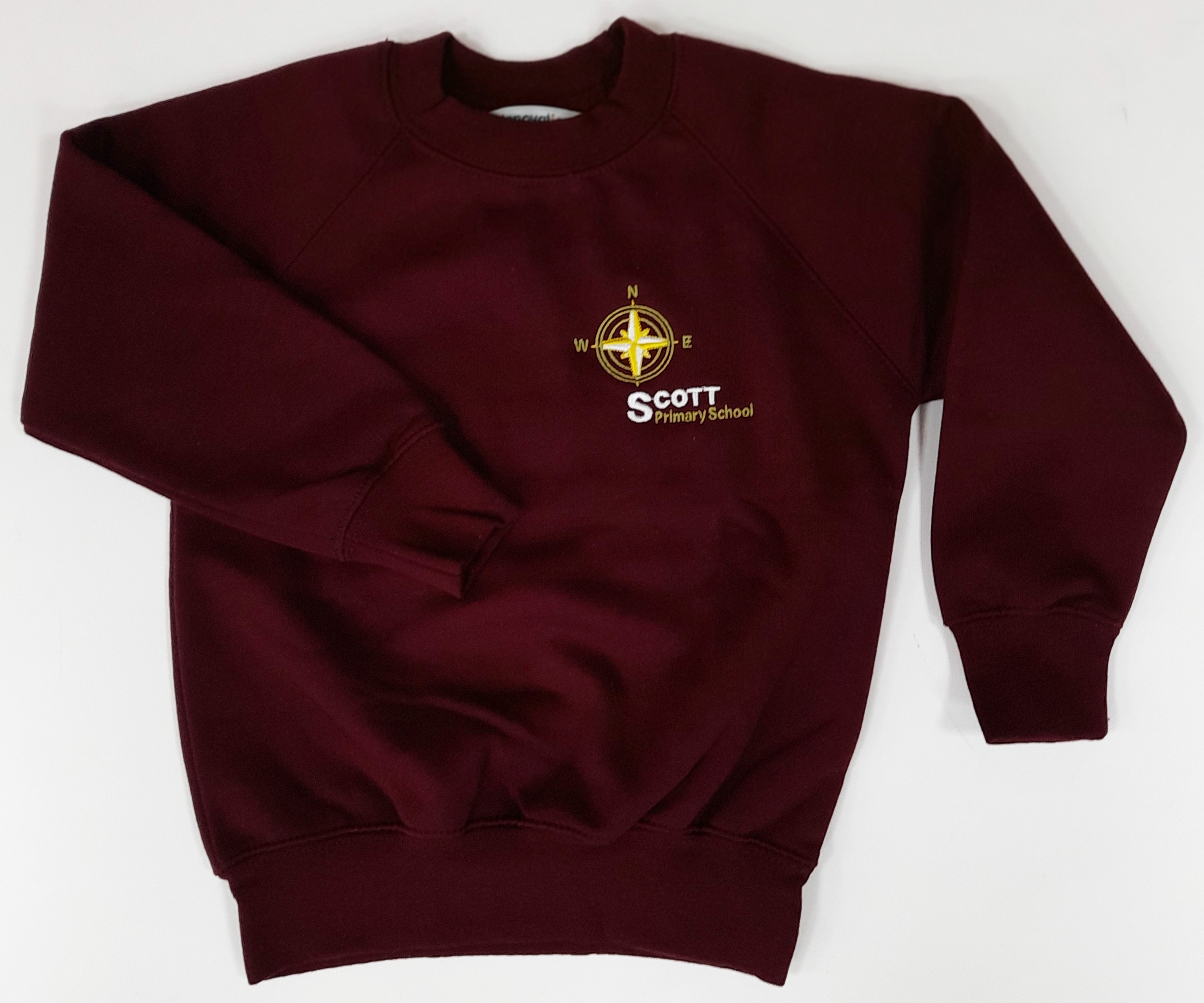 Scott Primary Nursery Sweatshirt (Maroon With Logo)