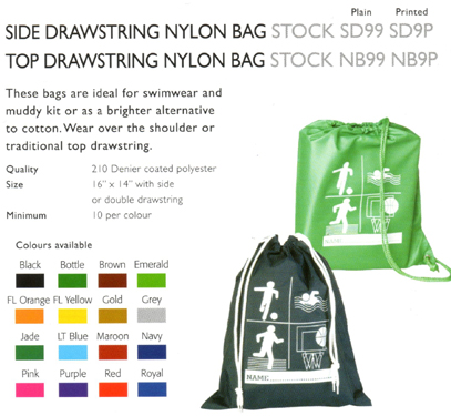 Top Drawstring Nylon Bag