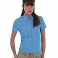 Ladies Short Sleeve Oxford Shirts