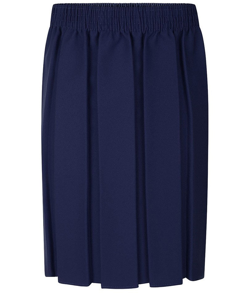 BOX PLEAT SKIRT (NAVY)