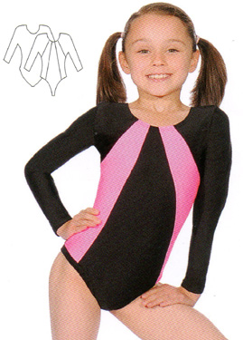 LONG SLEEVE LOW CUT LEOTARD