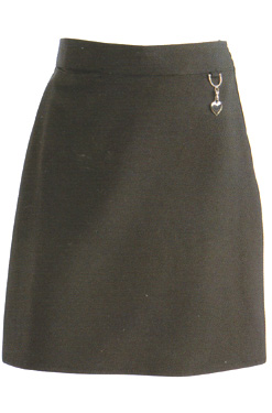 STRETCH SCHOOL SKIRT (HEART)