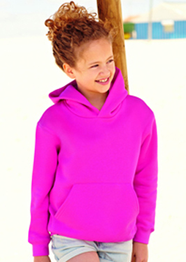 FRUIT OF THE LOOM KIDS HOODED SWEATSHIRT