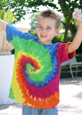 KIDS RAINBOW TIE DYE TEE