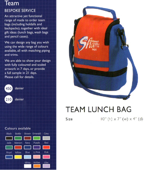 Team 2 Compartment Lunch Bag