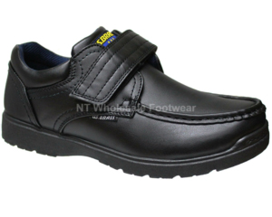 US BRASS JUNIOR BOYS VELCRO SCHOOL SHOES