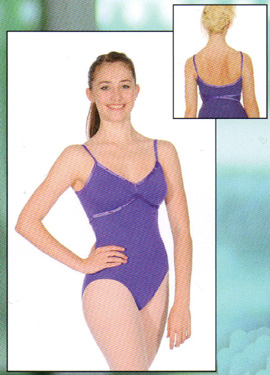 VELOR TRIM CAMICOLE LEOTARD
