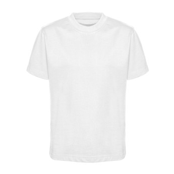 100% COTTON ROUND NECK PE T-SHIRT (plain white)