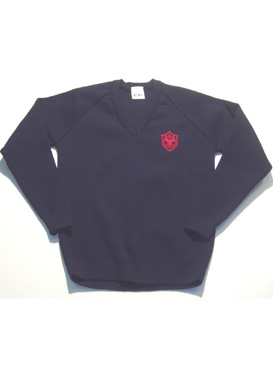 Westfield School V-Neck Jumper (Navy)