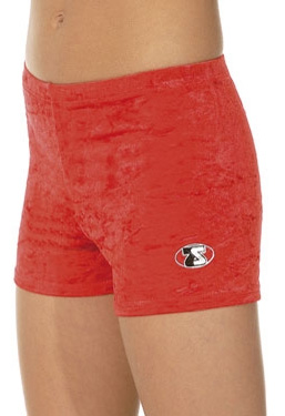 CRUSHED VELOUR LYCRA SHORTIES